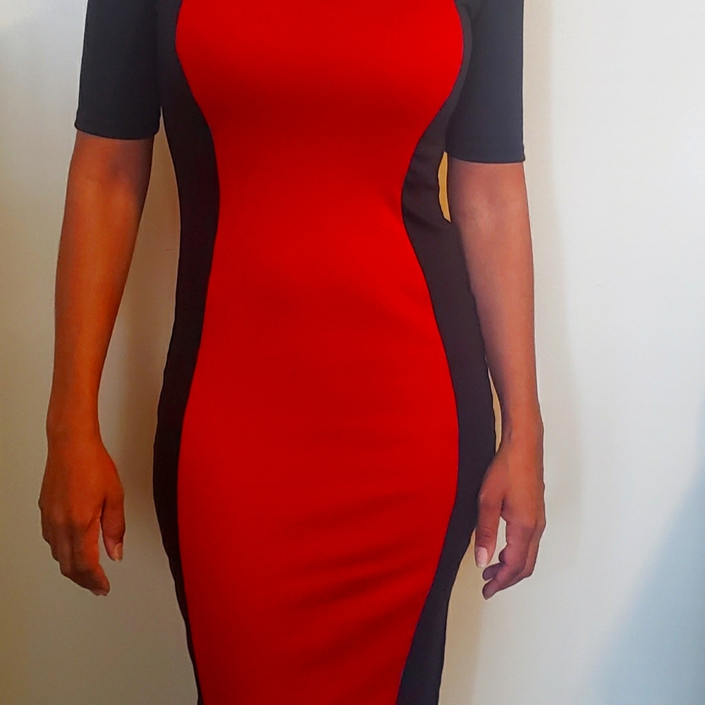 Scoop neck women's dress